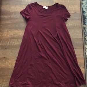 Burgundy Pink Rose XS Dress